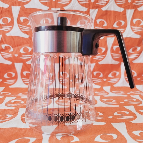 Vintage MCM Pyrex 4 cup Coffee Carafe pot. In perfect vintage shape! Like new! - Picture 2 of 11
